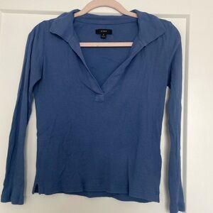 J Crew Ribbed Polo Tshirt